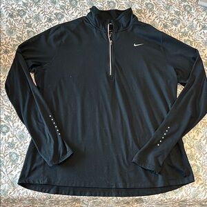Nike Black Zip Up Sweater Performance Athletic
